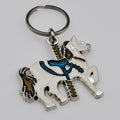 Carousel Horse Stained Glass Key Chain
