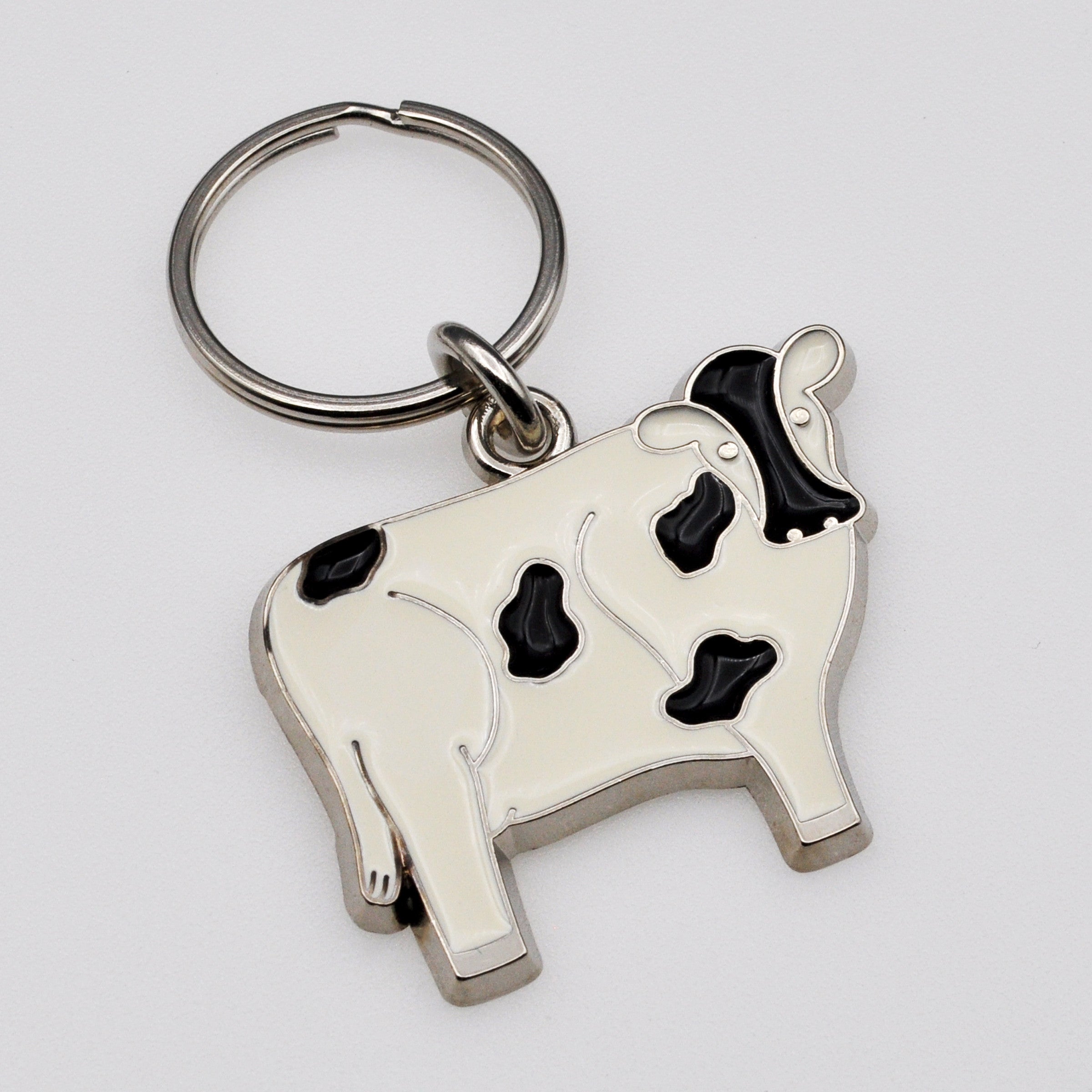 Cow Stained Glass Key Chain