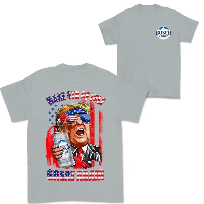 Busch Light Make 4th Of July Great Again Shirt Trum