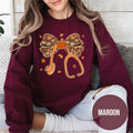 Fall Nurse Sweatshirt, Autumn Stethoscope Nurse Crewneck, Floral Pumpkin Thanksgiving Shirt, Cozy Season Nurse Top, Cute Fall Graphic Tee for Women