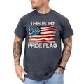MAPTEES Vintage This Is My Pride Flag Graphic Tee, 4th Of July T-shirt For Men, Vintage America Pride Flag Shirt, Retro Patriot Men Tee