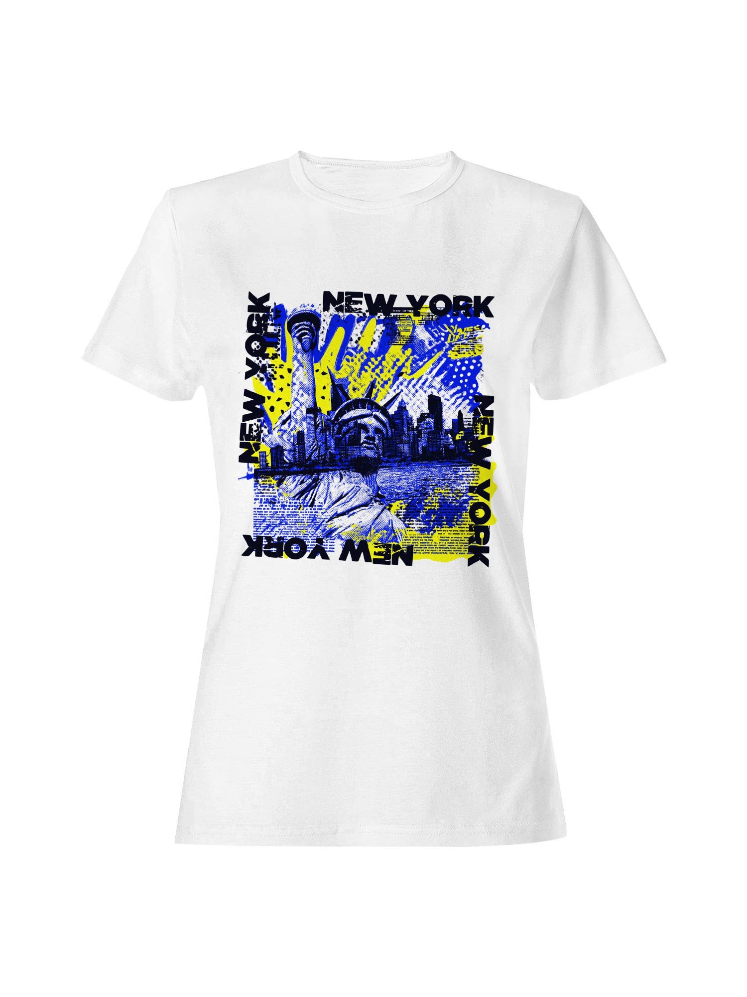 Urban New York Cityscape Collage Women's T-Shirt