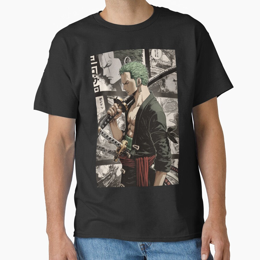Zoro Manga Panel by AnimeArsenalPrints Unisex T-shirt, Sweatshirt, Hoodie, Long Sleeve Tee