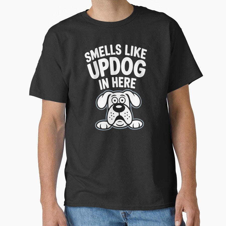 Smells Like Updog In Here – Awkward Dad Joke Sarcastic Humor by Redgiant87x Unisex T-shirt, Sweatshirt, Hoodie, Long Sleeve Tee