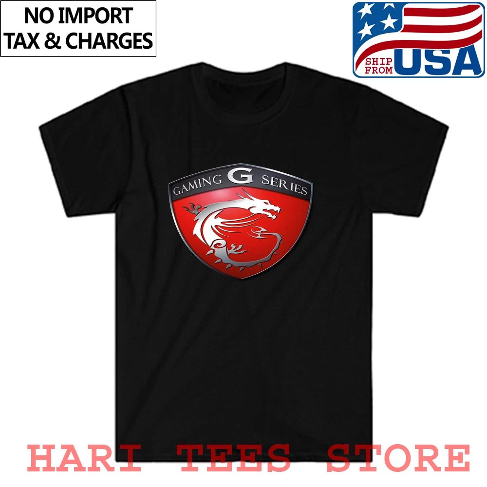 Gaming Series MSI Shield Men's Black Size S to 5XL Unisex T-shirt, Sweatshirt, Hoodie, Long Sleeve Tee